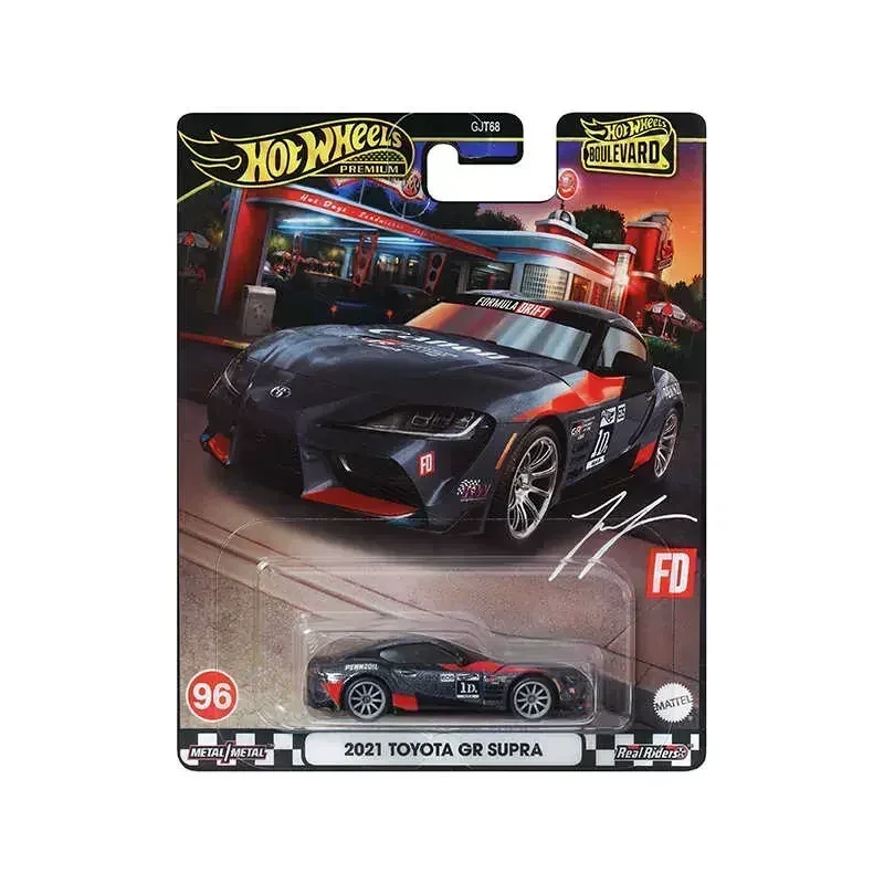 Оригинальные автомобильные игрушки Hot Wheels премиум-класса для мальчиков 1/64 литая Ламборгини Countach Mitsubishi 3000GT Toyota Fiat 500 Nissan