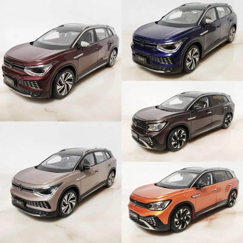 Diecast 1:18 Scale Original FAW-Volkswagen ID.6 CROZZ ID6 X SUV Light Version Alloy Car Model Collectible Toy Gift Souvenir