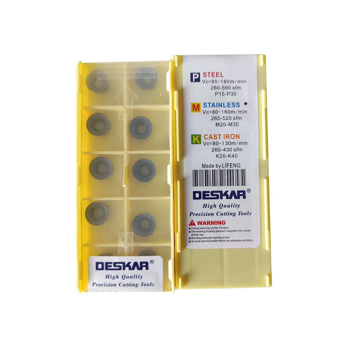Deskar RPMT Round Milling Inserts RPMT08 RPMT10 RPMT12 LF6018 TF618 CNC Metal Milling Cutting Tools
