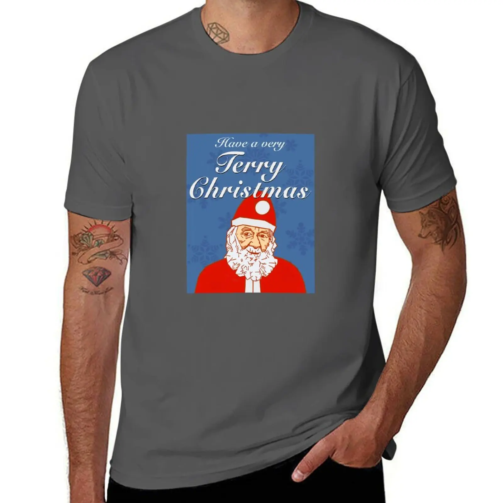 

Terry Christmas T-Shirt man t shirt Short sleeve tee cotton t shirt men