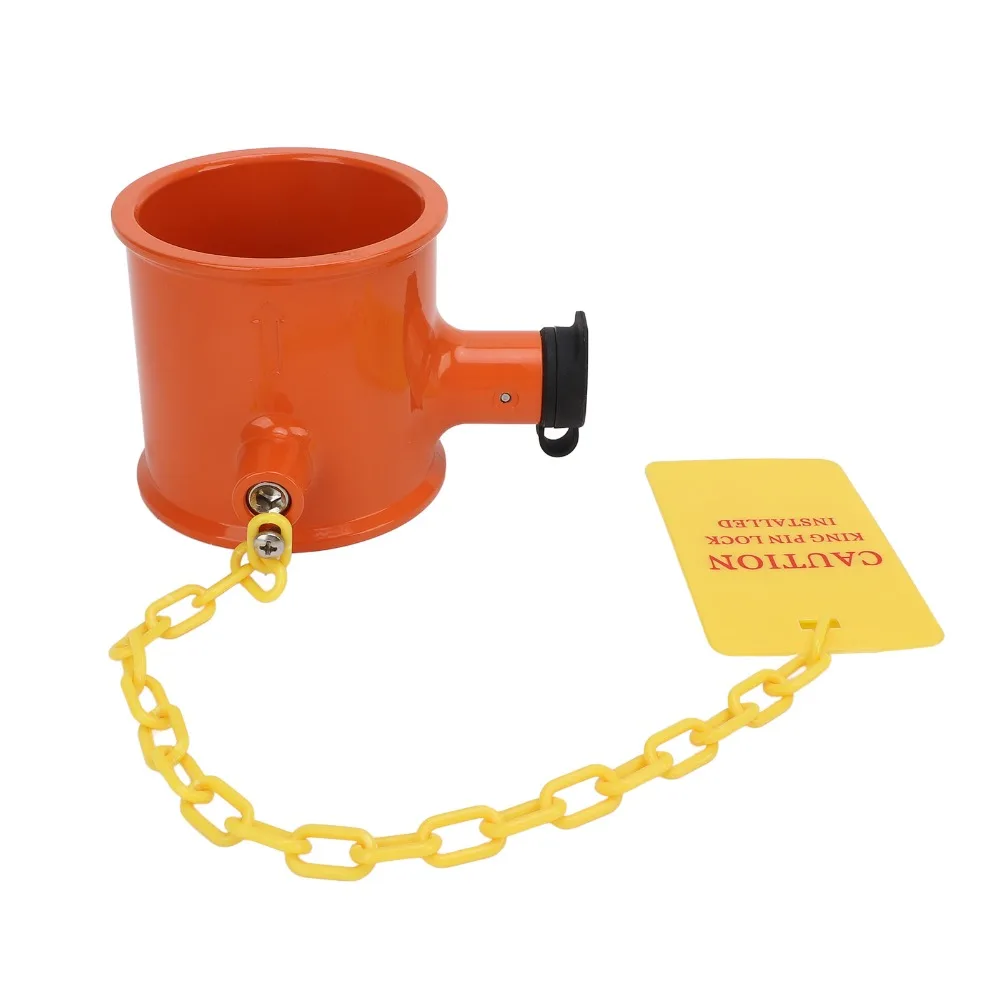 

Колесный замок Оранжевый 5-й колесный замок с 2 ключами Универсальный королевский штифтовый замок Замок штифта колеса прицепа Безопасность на автофургоне