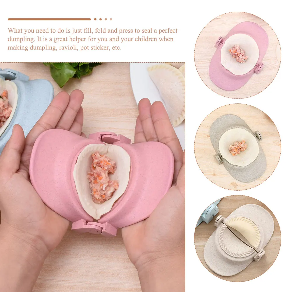 

2pcs Dumpling Mold Compact Reusable Kitchen Accessories Multifunctional Press Household Baking Tool Empanada Maker