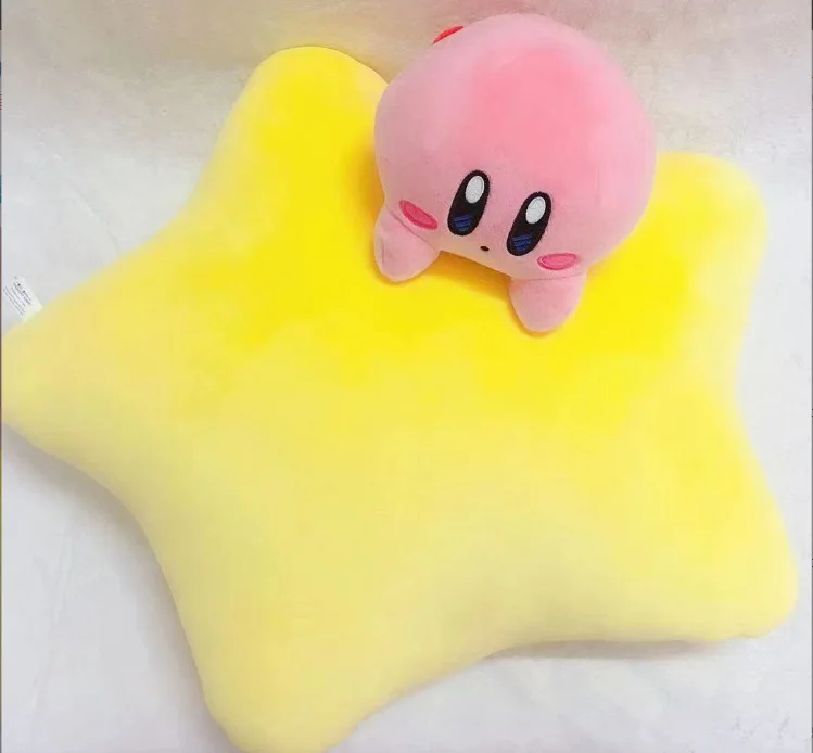 54*28cm Japan Anime Star Kirby P;lush Toys Big Size Cushion Soft Plush Sitting Pillow Toys Birthday Gifts For Children