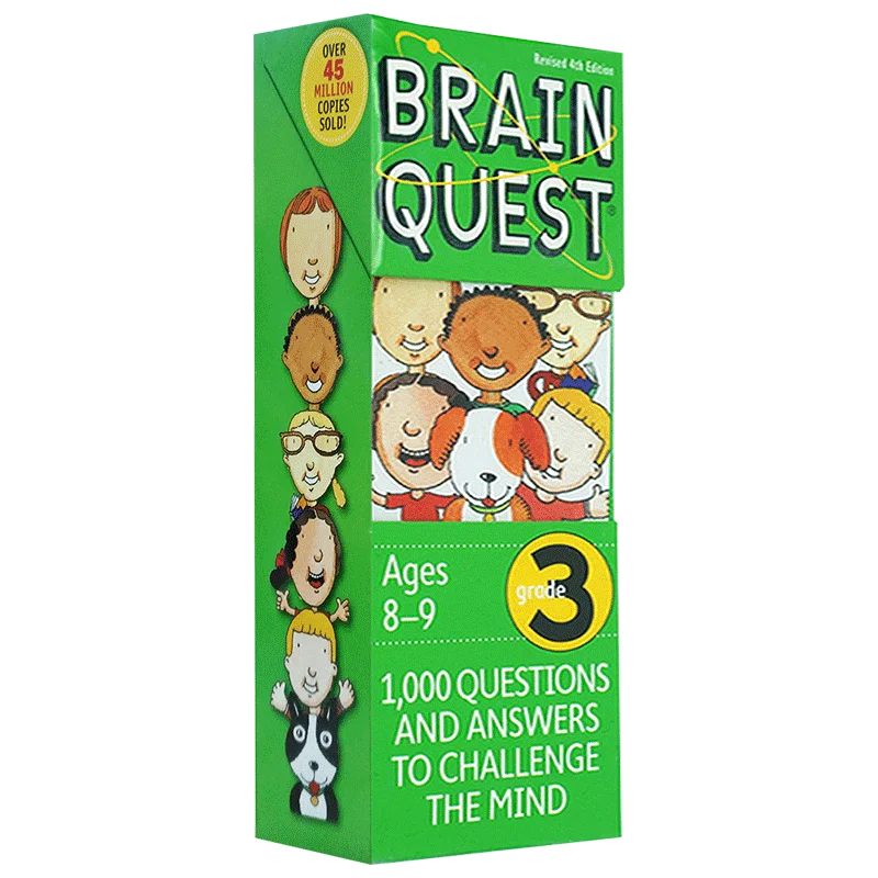 

Brain Quest Grade 3, Children's books aged 7 8 9 10 Q&A learning Trivia Cards English, 9780761166535