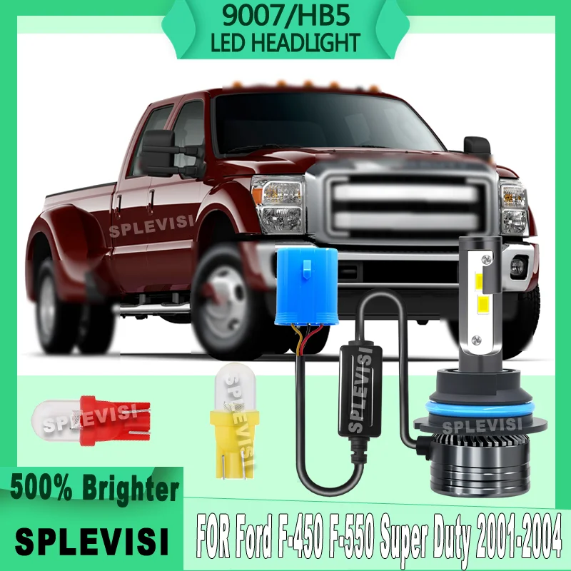 

IP67 Waterproof & Enhanced Visibility 36000LM/Pair 6000K White LED HEADLIGHT For Ford F-450 F-550 Super Duty 2001 2002 2003 2004