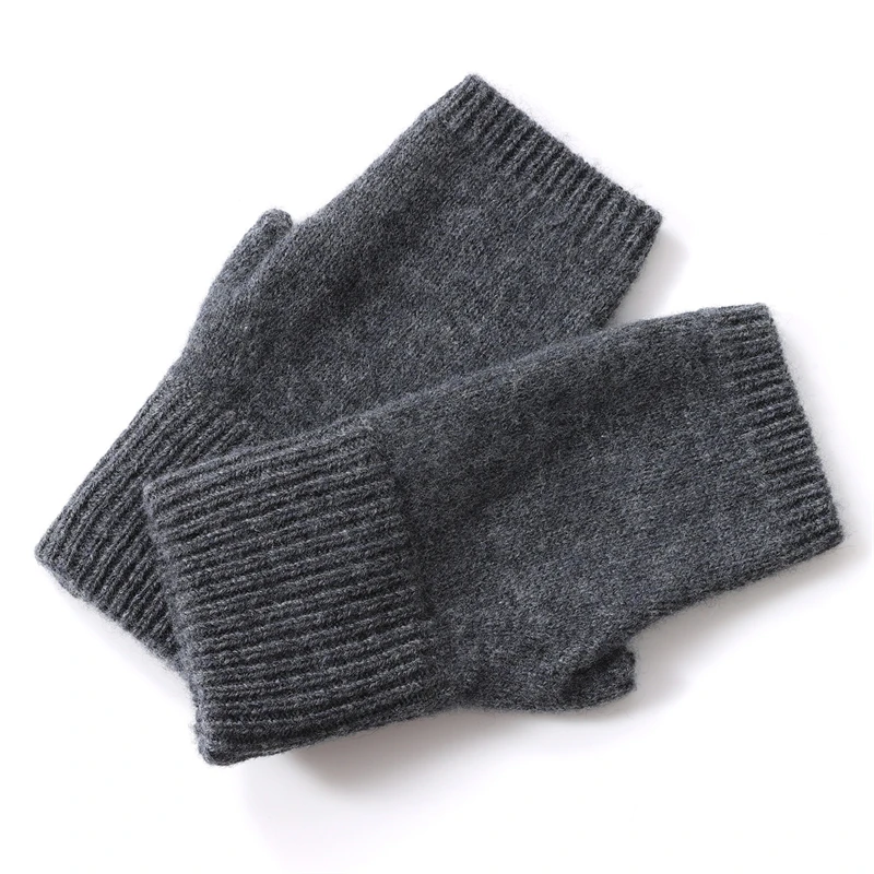 ถุงมือแคชเมียร์แท้ 100% คุณภาพสูง สำหรับฤดูใบไม้ร่วงและฤดูหนาว แบบหนา ครึ่งนิ้ว ชิ้นเดียว ให้ความอบอุ่น ป้องกันความหนาว ยืดหยุ่น ลายสก็อต