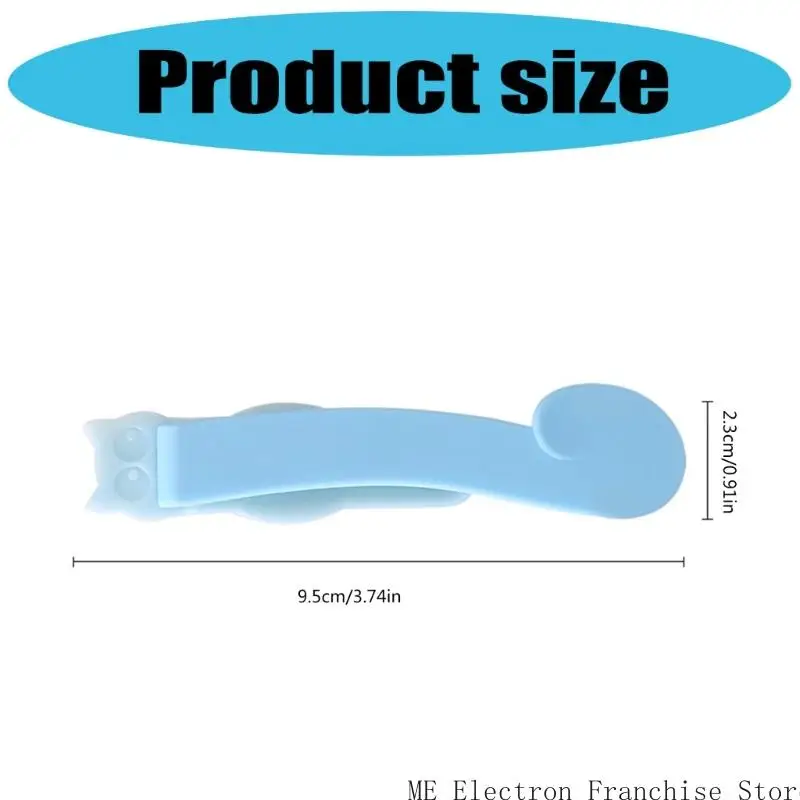 3 Pcs Automatic Bookmarks Silicone Bookmarks Cats Bookmarks Clip Creative Page Marker Reading Supplies for Teacher