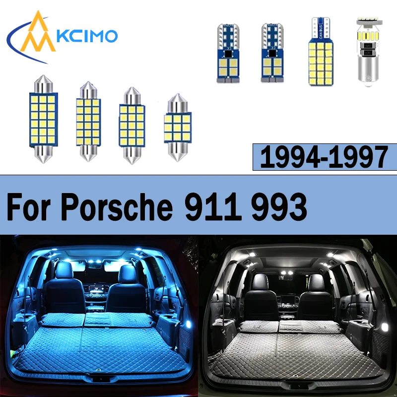 

New LED Interior Light Kit For Porsche 911 993 1994-1997 Bright Canbus Dome Map Trunk Light Bulb Car Interior LED Lamps