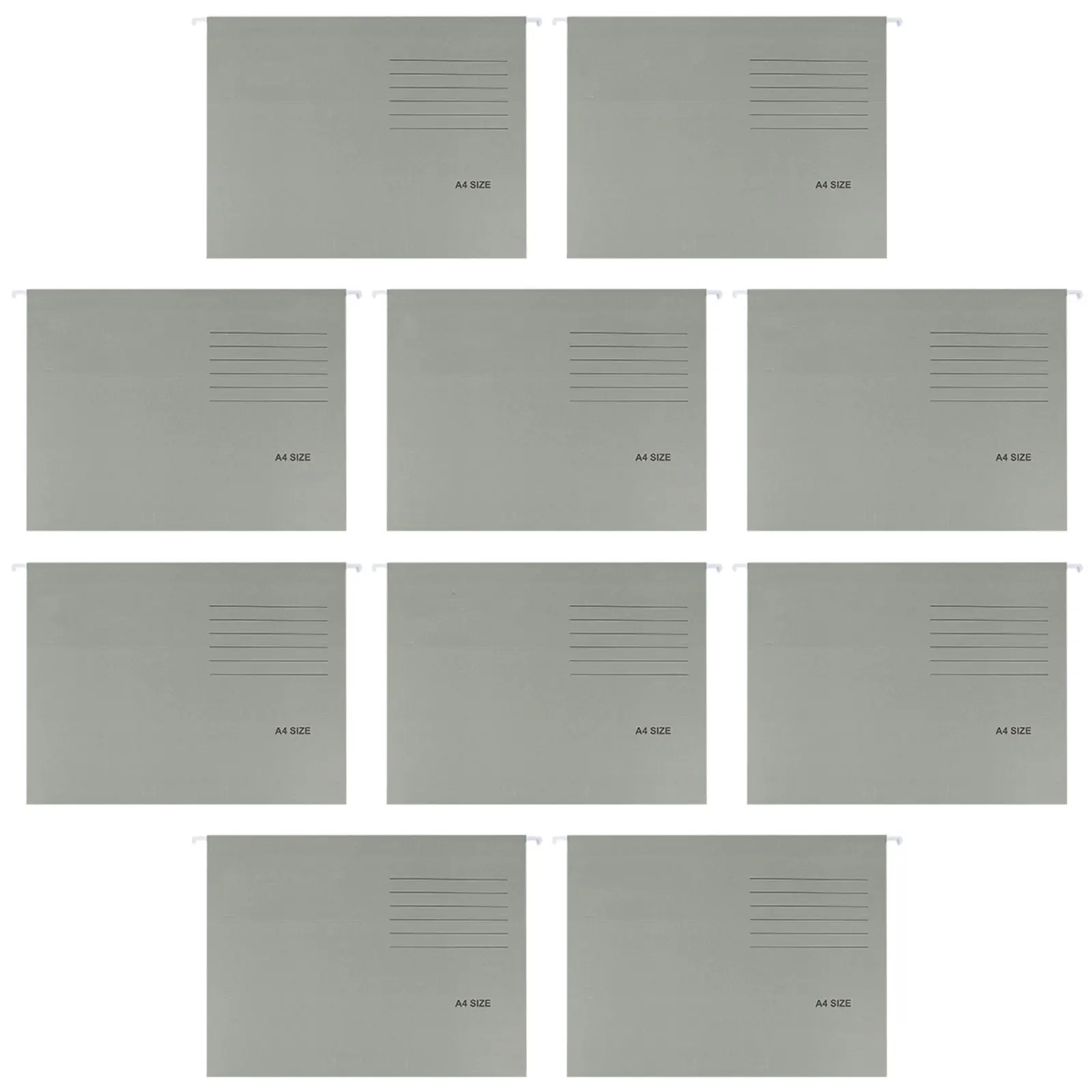 

10 Pcs Paper File Folders Lightweight A4 Suspension Document ganizer Storage Bright Color Practical Use