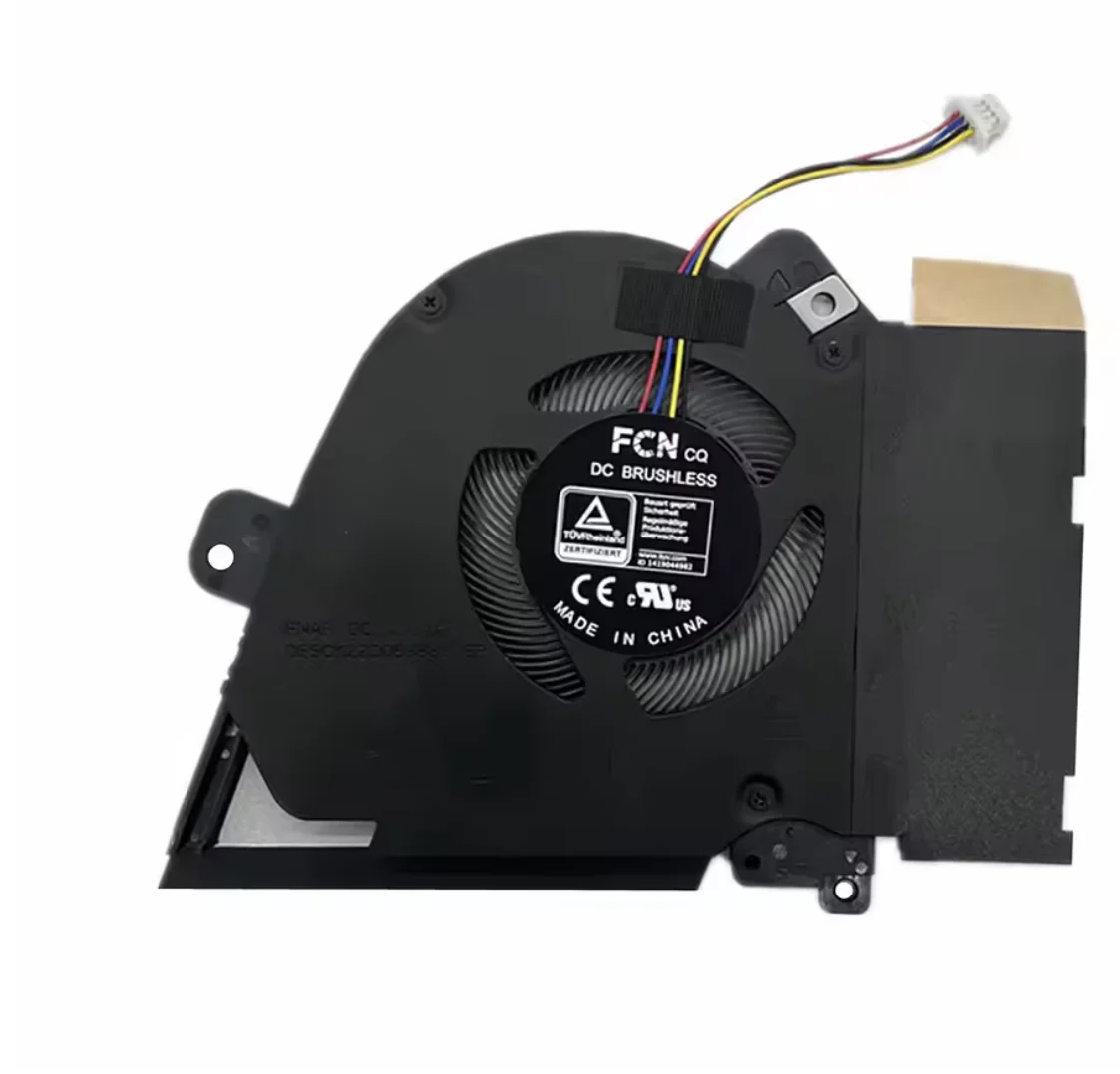 Nieuwe Laptop CPU + GPU Koelventilator voor ASUS TUF Dash F15 FX516 FX516P DFSCK22D05883L FNAR DFSCK221151817 FNAQ 1 DC12V 1A Fan