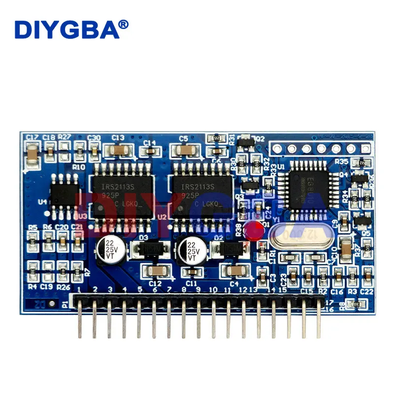 Inversor de onda sinusoidal pura de 5V DC-AC, placa controladora SPWM EGS002, oscilador de cristal de 12Mhz, módulo de conducción EG8010 + IR2113