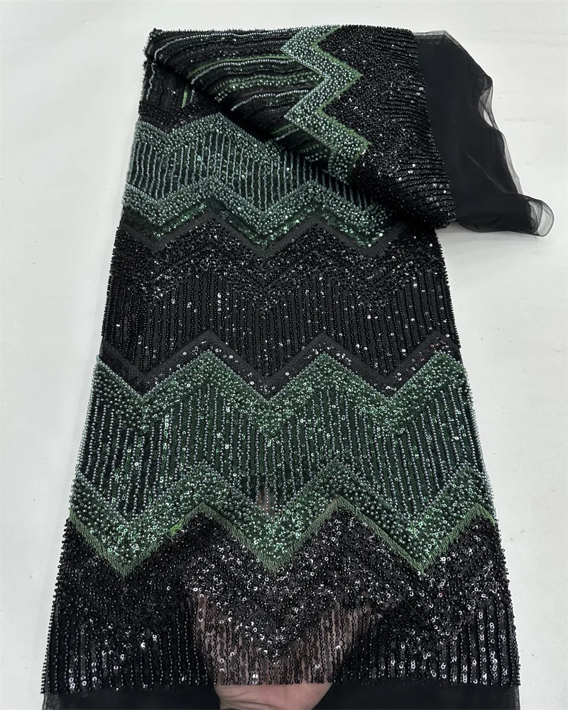 Africa nigeriano in rilievo francese maglia di pizzo con paillettes di alta qualità 2025 ricamo pizzo paillettes pizzo per abiti da sposa donne