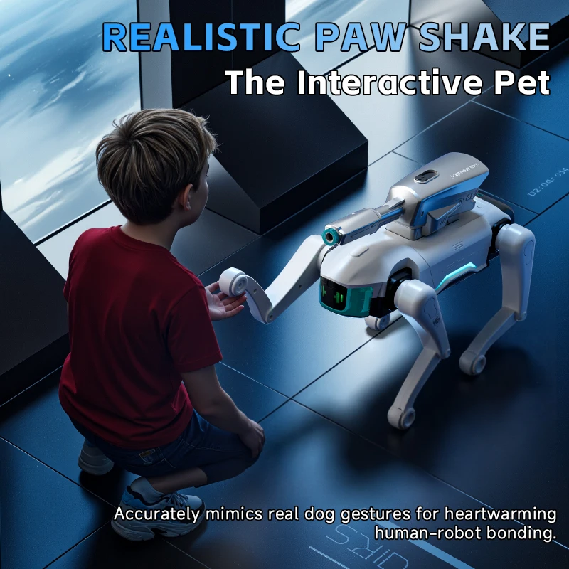 Novo y16 inteligente ai rc robô cão voz diálogo app programação de controle remoto cantando máquina dança cão crianças presentes brinquedos