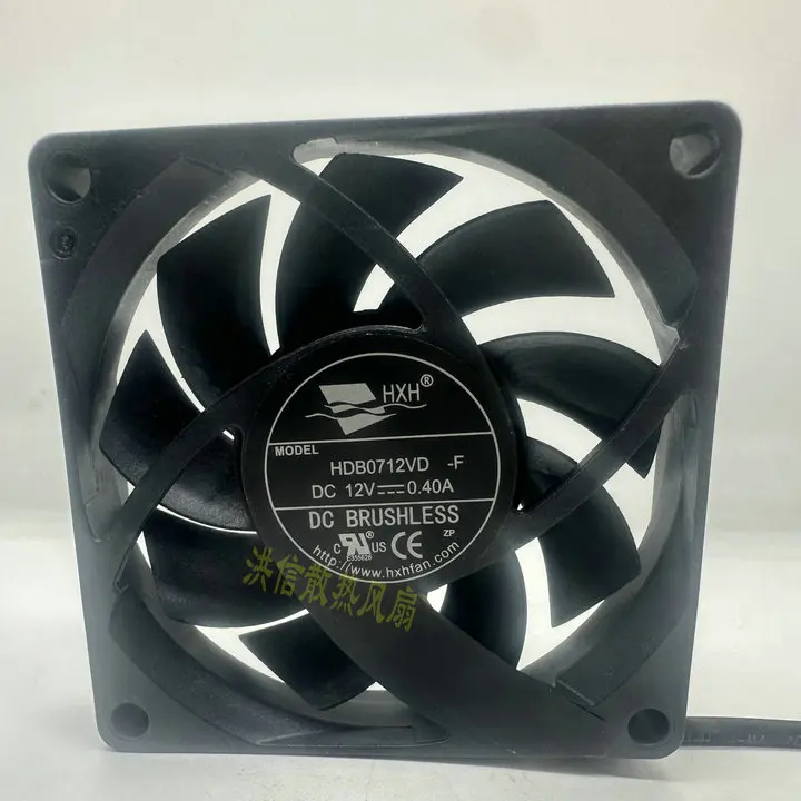 

HXH HDB0712VD DC 12V 0.40A 70x70x15mm 3-Wire Server Cooling Fan