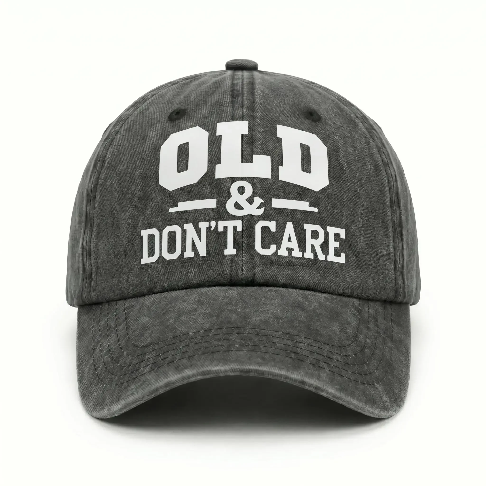 Retro Distressed Trucker Baseball Cap for Men & Women, Funny Print 