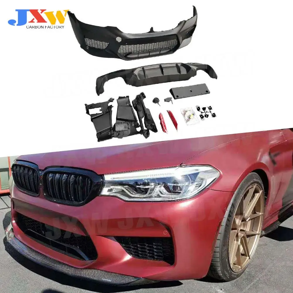 

5 Series PP Front Bumper Rear Lip Body Kit for BMW G30 G31 G38 2017 2018 Change to F90 M5 Style Bumper