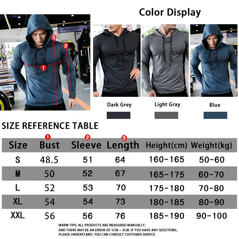 Chándal deportivo para hombre, sudadera deportiva para correr, Joggers de gimnasio con capucha, ropa atlética para entrenamiento al aire libre,