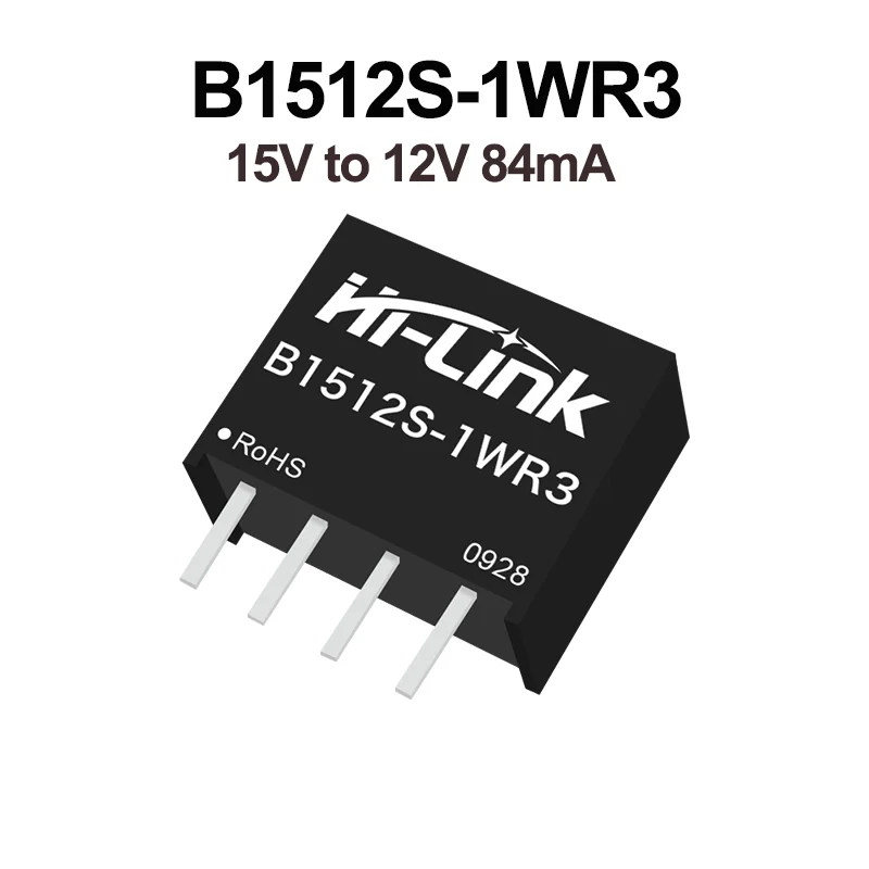 Hi-Link B1505S-1WR3 B1512S-1WR3 B1515S-1WR3 DC-DC 전력 변환기 모듈 공급 장치, 1W, 15V ~ 3.3V, 5V, 9V, 12V, 15V, 24V