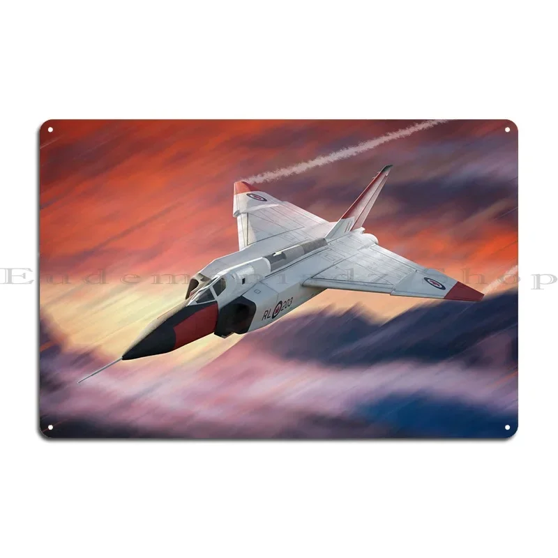 Avro Cf105 Arrow Metal Sign Plates Retro Cave Designing Wall Decor Tin Sign Poster