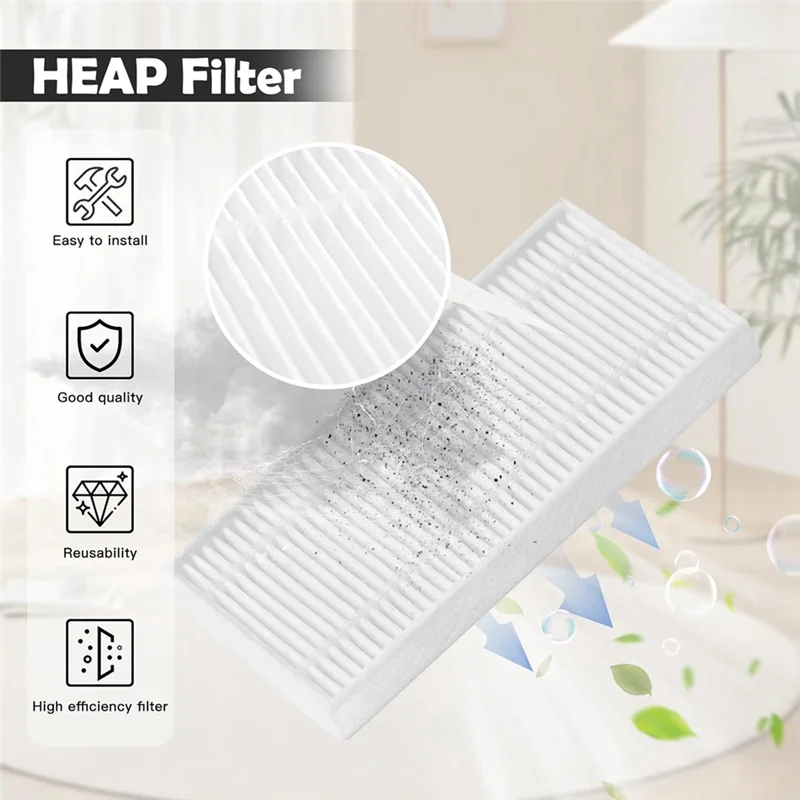 Accessories Kit For Eufy Omni C20 Robot Vacuum Cleaner Replacement Parts Main Side Brush Hepa Filters-AT64