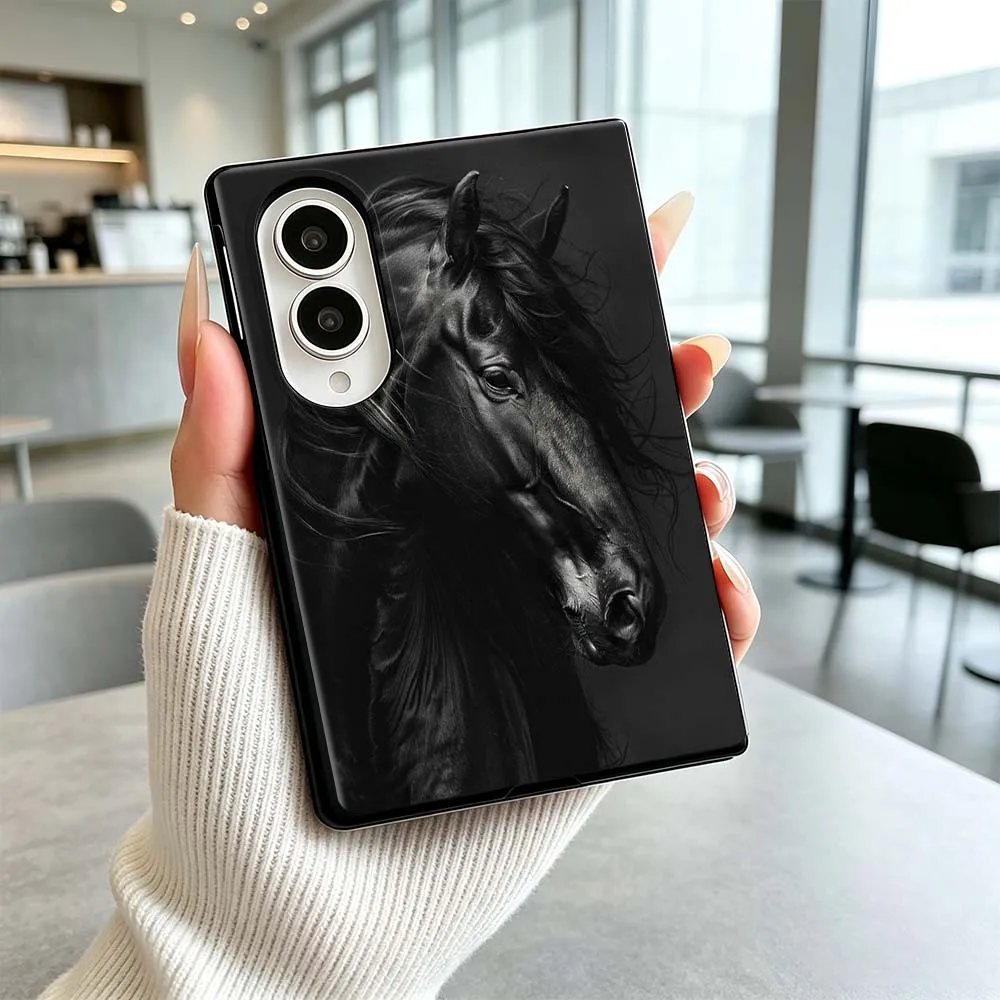 Artistic Cool Horse Cover Phone Case For Samsung Galaxy Z Flip 8 Z Fold 8 Z Flip8 Wide ZFold Wide Shockproof