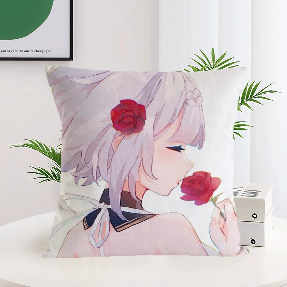 Cushions Cover Genshin Impact Noelle Pillow Covers Decorative for Sofa Home and Decoration Sleeping Pillows Cushion Living Room