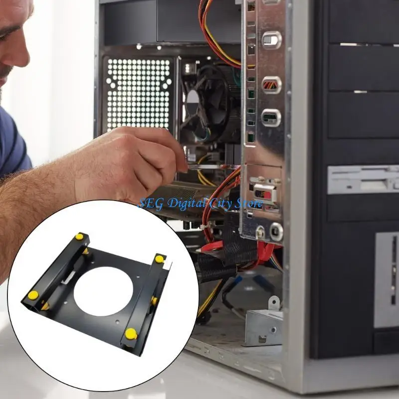 

U75B 3.5Hard Disk Shock Absorbing Bracket for 3.5 Hard Disk to 5.25 Bay Installation