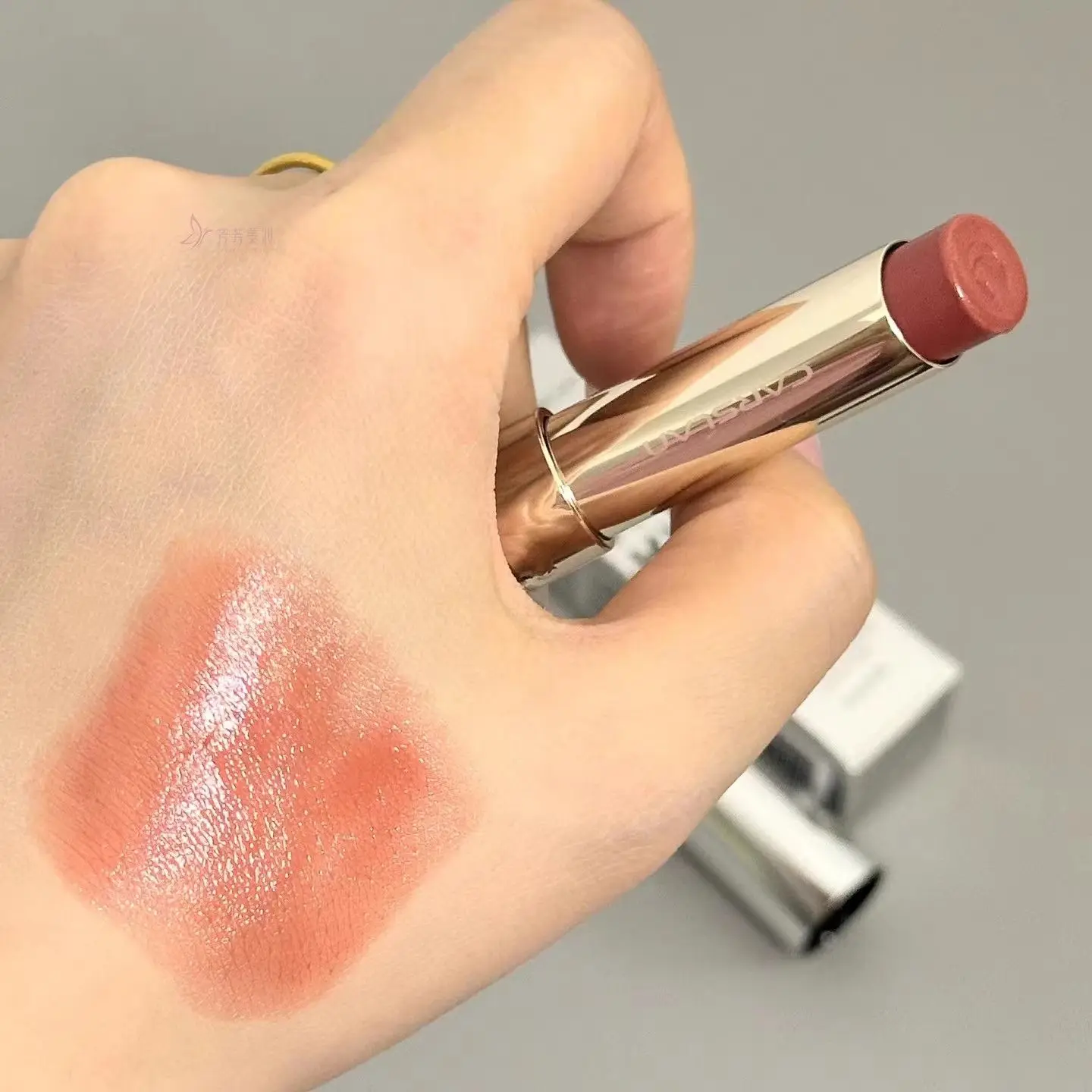 CARSLAN barras de labios hidratantes agua luz desvanecimiento líneas de labios brillo de labios tinte rojo naranja duradero leveza acuosa lápiz labial maquillaje