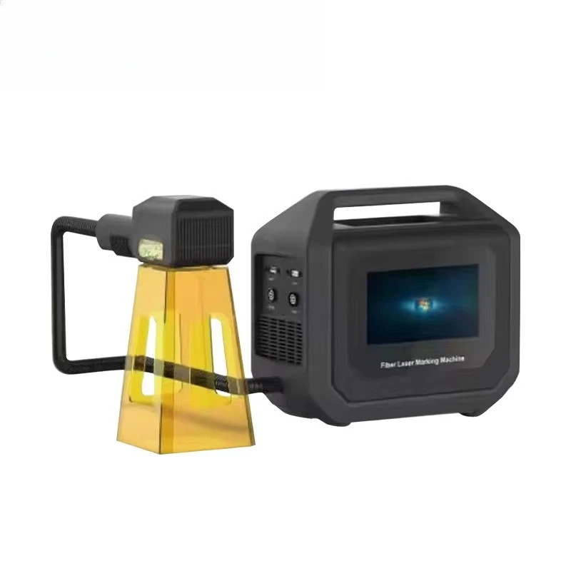 CE Certified 20W-50W Portable Industrial Fiber Marking Machine Handheld Deep Engraver for Metal New Condition