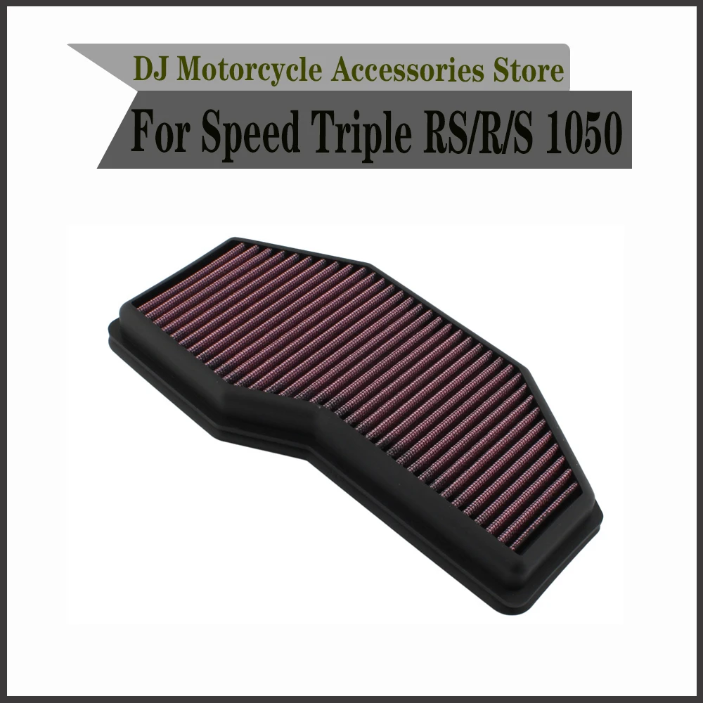 

High Flow Air Filter for Triumph Speed Triple 1050 RS R S Motorcycle Replacement Intake Cleaner Element Accessories