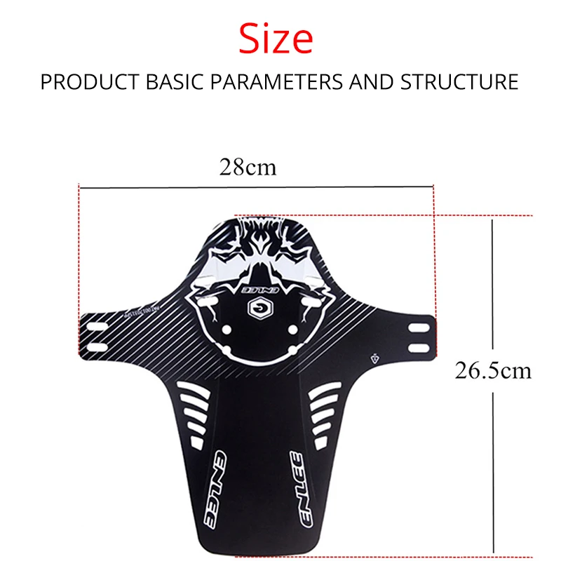 2pcs ENLEE MTB Mudguard Front Rear Bicycle Fender Suitable for Front Fork Rear Wheel Fender Enduro Mud Guard Cycling Accessories