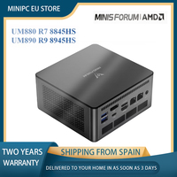 MINISFORUM UM880 UM890 Pro R7 8845HS R9 8945HS Windows 11 Pro MINI PC DDR5 5600MHZ NVME WiFi 6E USB4.0 Desktop Gamer Computer