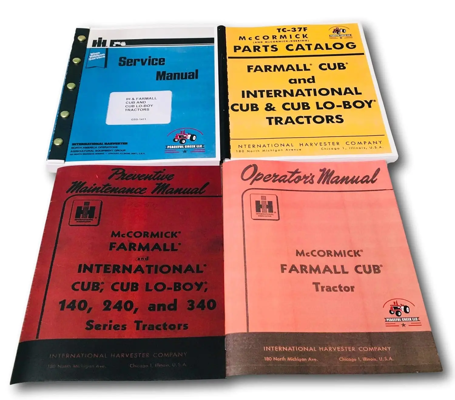 

Полный комплект руководств по эксплуатации трактора Farmall Cub IH, включая инструкции по обслуживанию, ремонту и техническому обслуживанию, а также по ремонту и обслуживанию запчастей.