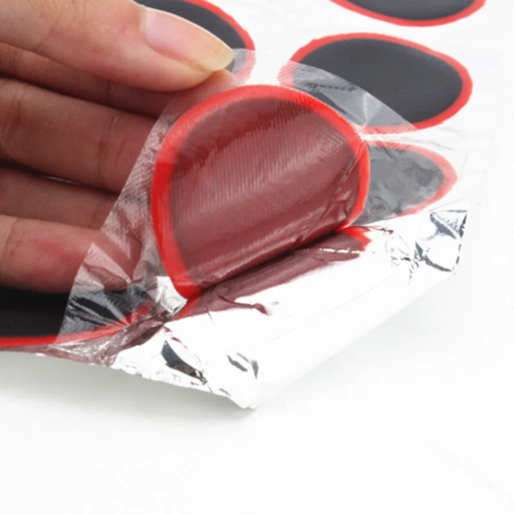 

25Mm Round Rubber Tire Patches Waterproof Repair Kit For Bike Motorcycle Inner Tube Air Mattress Emergency Tool Tyre