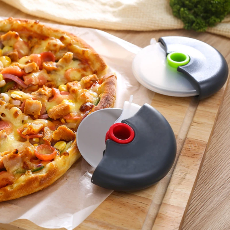 Stainless Steel Roller Cutter Multi-purpose Pizza Cake Dough Slicing Tool Baking Kitchen Accessories with Sharp Blade Wheel