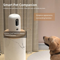 2026 Custom Logo Hd Camera Automatic Pet Feeder Wifi Smart App Remote Control Throwing Food Dog Treat Dispenser