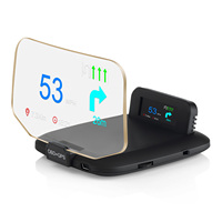 Car GPS Head-Up Display C1 Navig Speedometer Diagnostic Tool OBDⅡ+GPS Smart Gauge High Definition Water Oil Temp RPM Projection