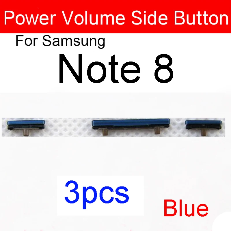 1lot(3pcs) Volume Power Button On Off Side Key For Samsung Galaxy Note 8 N950 N950F N950FD N950U N950W N950N Repair Parts