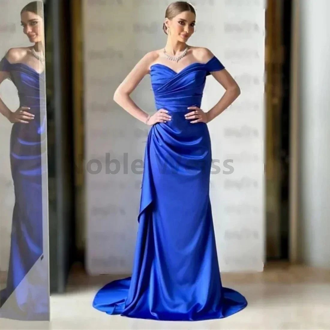 

Mermaid Evening Dress Sweetheart Floor Length Pleat Skirts Bespoke Occasion Dresses Customized