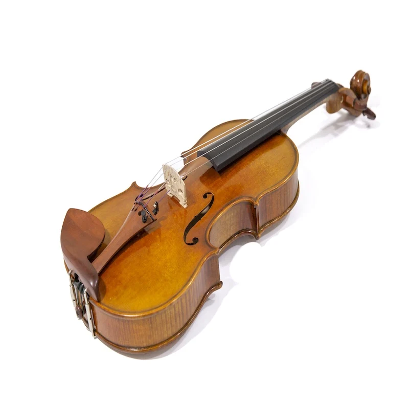 2024New 15 Years White Pine Panel Handmade Oil Painting Violin Golden Yellow Artist Series Violin Set with Jujube Accessories