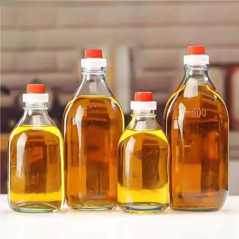 고용량 아보카도 오일 병 유리 병 고용량 보관 용기 아보카도 오일 병 옥수수 오일 병 옥수수 오일 용기 아보카도 오일 병