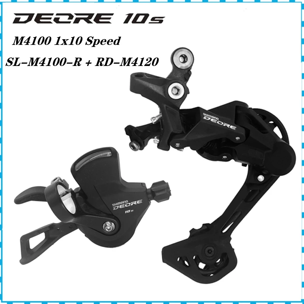 

Shimano Deore M4100 1x10S Mountain Bike Derailleurs Groupset SL-M4100 Shifter MTB RD-M4120 RD-M5120 Rear Switch Basic M6000 10V