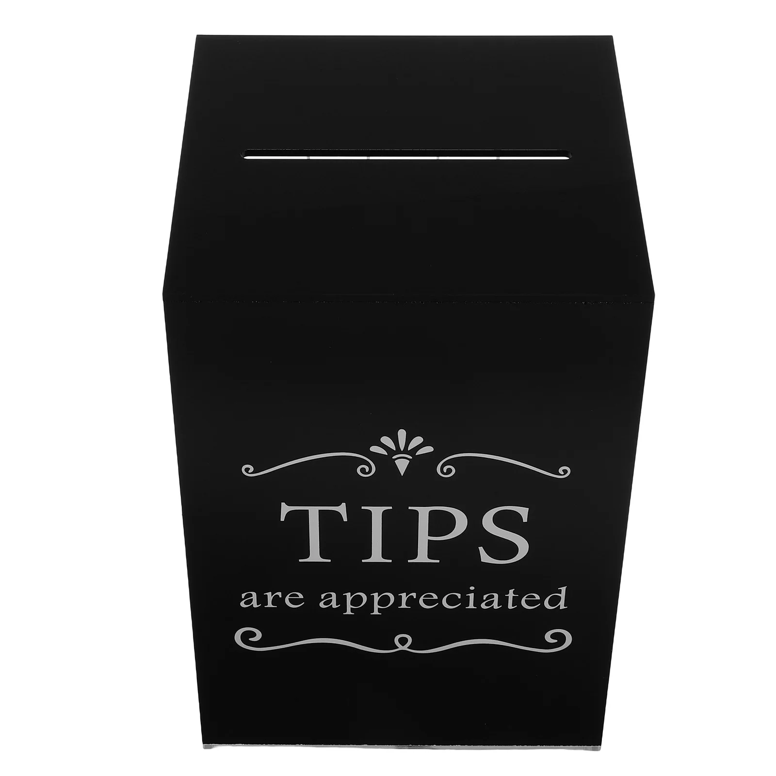 

Acrylic Tip Box Transparent Money Storage Container Slot Bars Restaurants Tips Donations Suggestion Box Convenient Donation