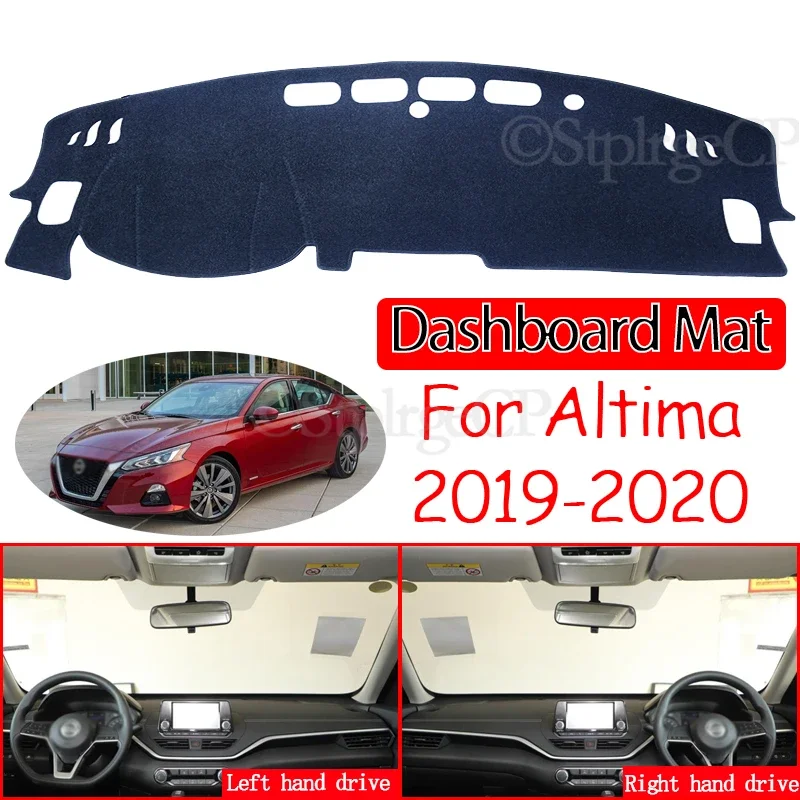 Sunshade Dashmat Protect Carpet Anti-UV Car Accessories Rug for Nissan Altima 2019 2020 L34 Anti-Slip Mat Dashboard Cover Pad
