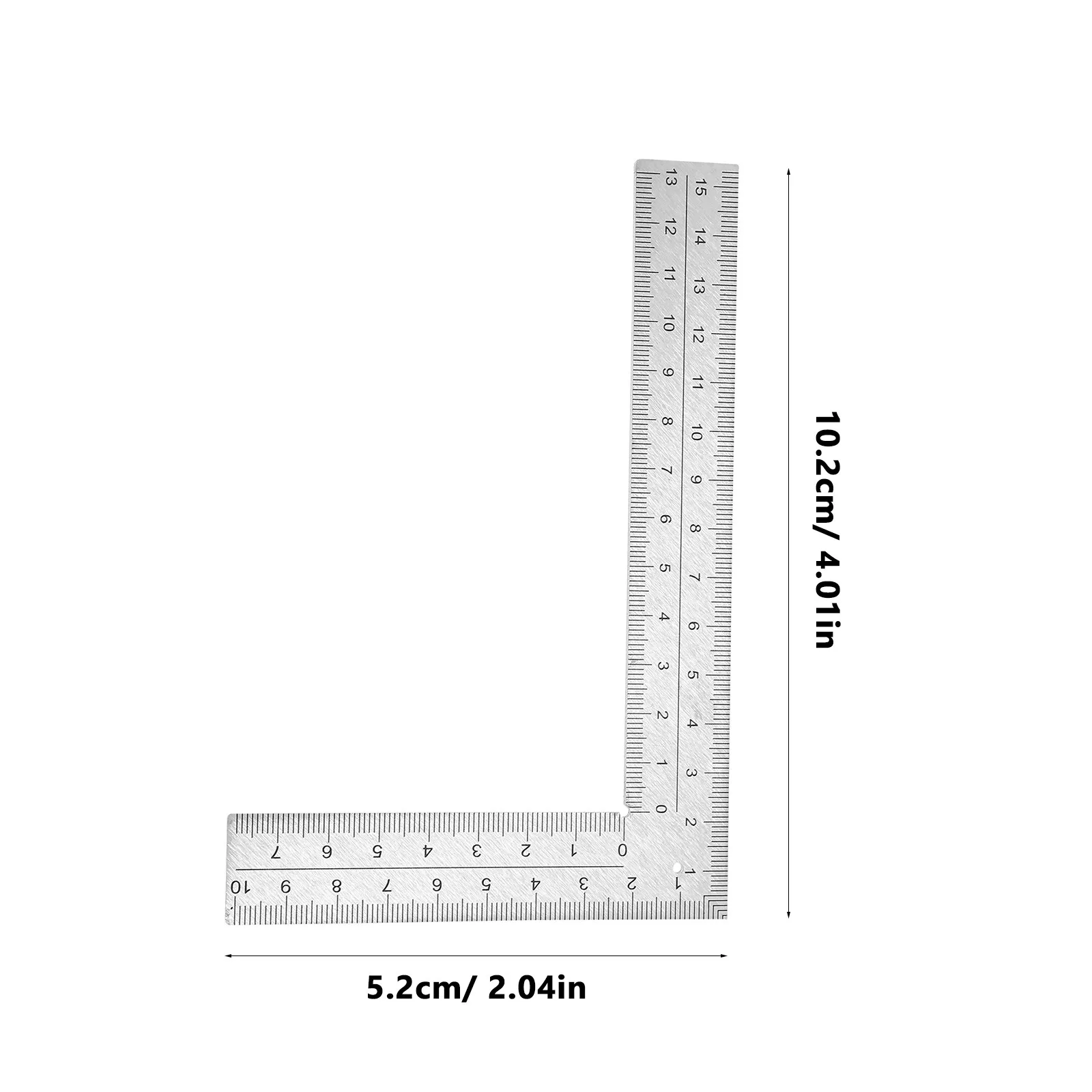 Stainless Steel Right Angle Ruler 90 Degree L Shaped Carpenter Square Woodworking Measuring Tool Framing Layout Geometry