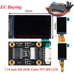 1.14 inch HD 262K Color TFT IPS LCD Screen Display Module 135*240 ST7789 Driver SPI for Arduino ESP32 Development Board 3.3V/5V