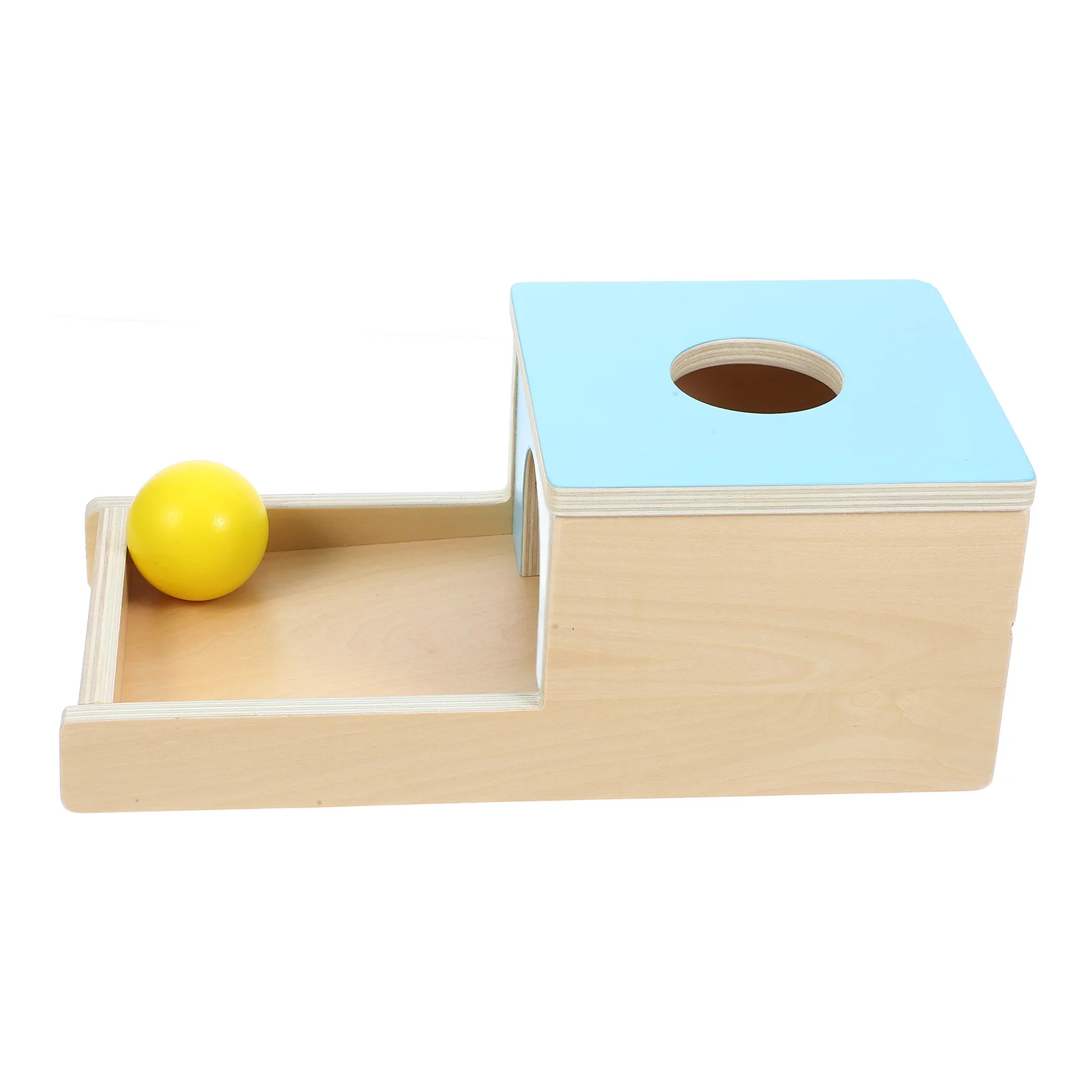 Holz Kinder Sensorisches Spielzeug Baby Kognitives Spielzeug Himmelblau 1 Set Feinmotorik Box Kleinkind Früh