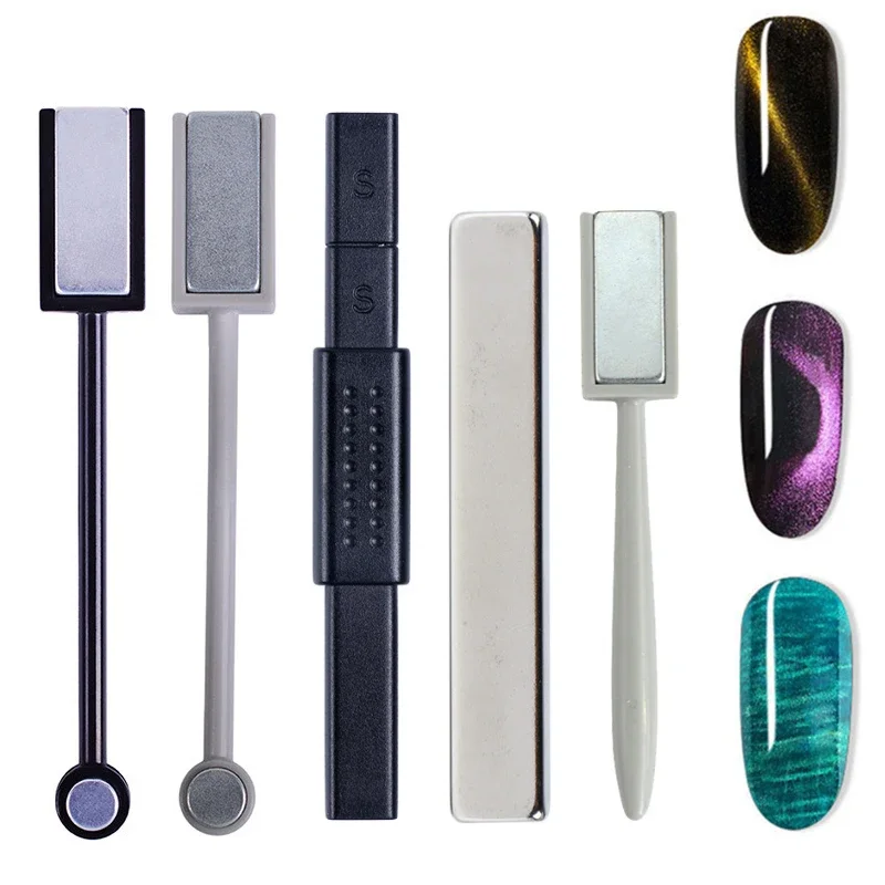 أداة فنية للأظافر على شكل عين القطة المغناطيسية، صانع شريط طلاء الجل مع تأثير عين القطة لتصميم الأظافر