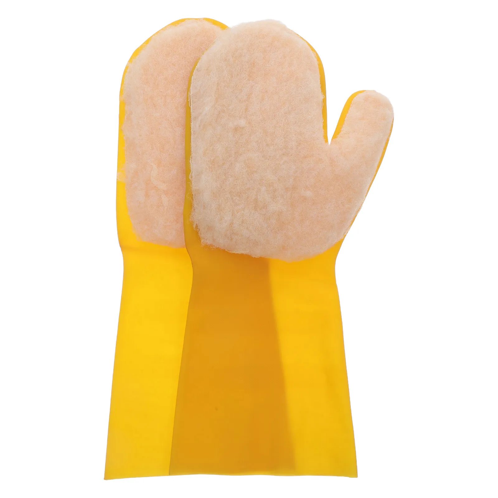 2Pcs Waterproof Pool Cleaning Gloves Latex Scrub Mitts Antislip Grip for Swimming Pools Hot Tubs Spa Pond Aquarium Kitchen Car