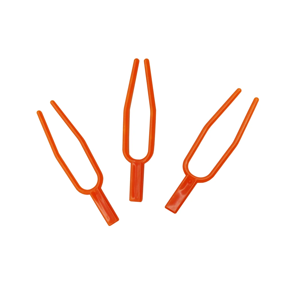 200PCS Plant Clip Strawberry Fork Tool Gardening Plastic Environmental Orange Durable Fixed Fixture Clamps Plant Fixed Tools